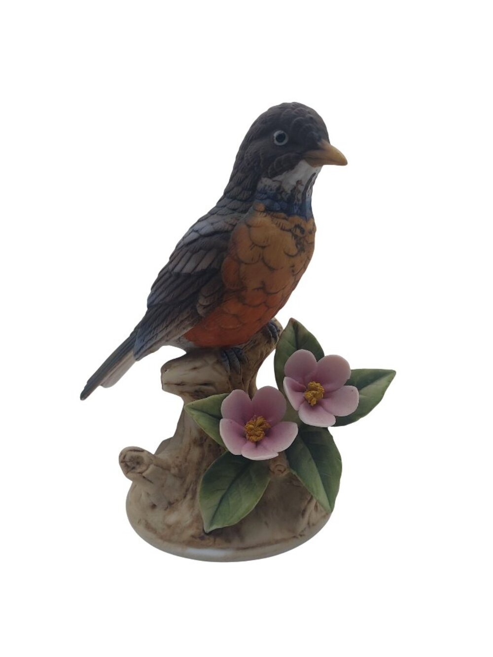 Andrea By Sadek Robin Figurine Hand Painted Porcelain 9386 Bird Japan Vintage